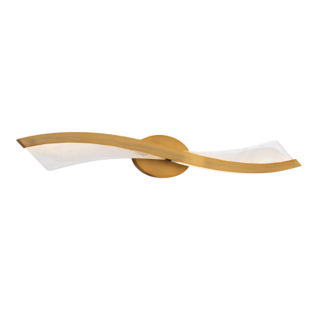 Modern Forms Ascot 34" Wide 3000K LED Vanity Light Aged Brass