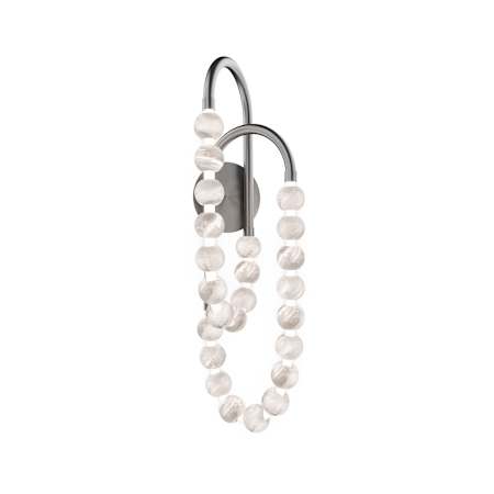 Modern Forms Parel 27" Tall LED Wall Sconce with Spanish Alabaster Orbs Antique Nickel
