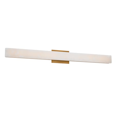 Modern Forms Lanza 34 Inch Rectangular Light - 3000K Aged Brass