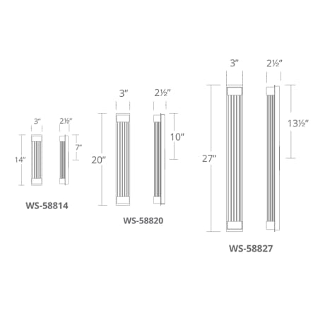 Modern Forms-WS-58820-Line Drawing