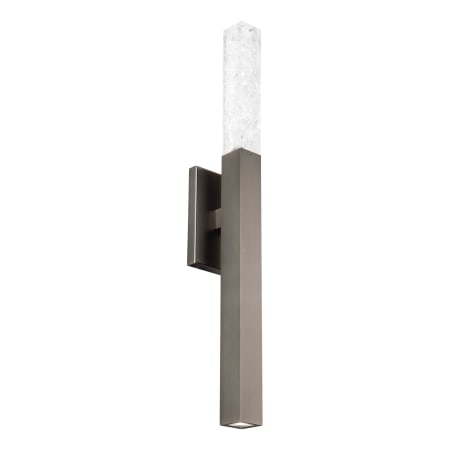 Modern Forms Minx 2 Light 26" Tall LED Wall Sconce with Reclaimed K5 Crystal Shade Antique Nickel