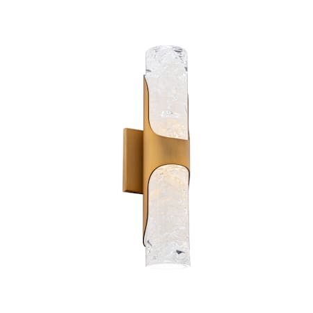 Modern Forms Royce 16" Tall LED Wall Sconce with Crystal Shade Aged Brass