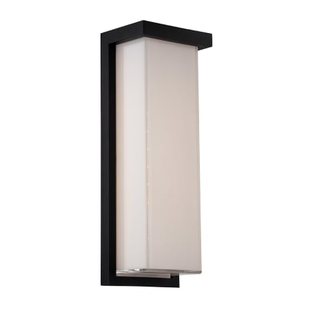 Modern Forms Ledge 14" Tall LED Outdoor Wall Sconce with a Mitered Glass Shade Black