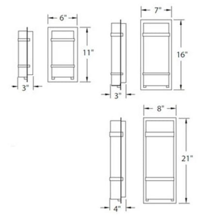 Modern Forms-WS-W1611-Line Drawing