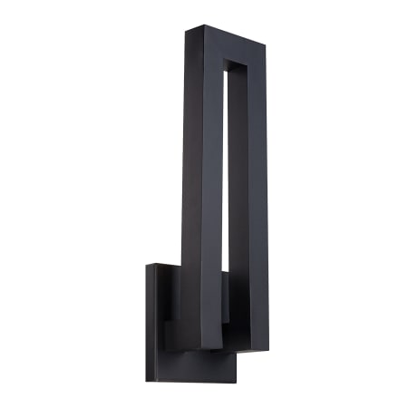 Modern Forms Forq 1 Light LED Outdoor Wall Sconce - 8 Inches Wide Black