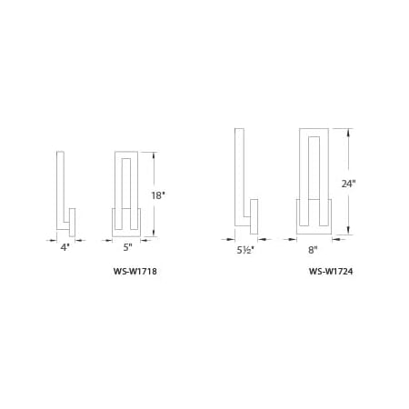 Modern Forms-WS-W1724-Line Drawing