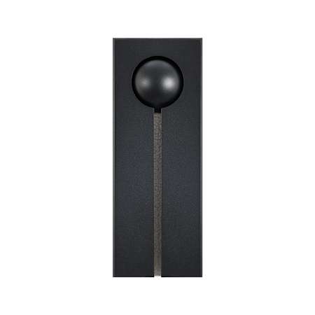 Modern Forms Keyhole 16" Tall LED Outdoor Wall Sconce Black / Brushed Nickel