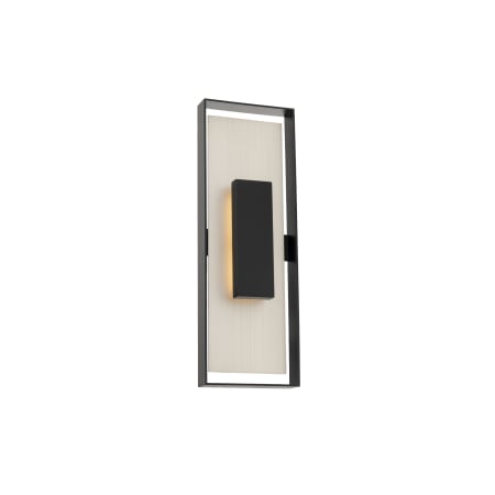 Modern Forms Boxie 22" Tall 3000K LED Outdoor Wall Sconce Black / Brushed Nickel