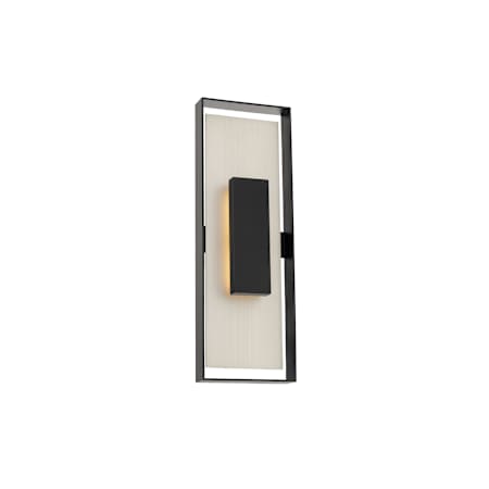 Modern Forms Boxie 34" Tall 3000K LED Outdoor Wall Sconce Black / Brushed Nickel