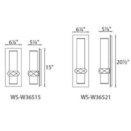 Modern Forms-WS-W36515-Line Drawing View