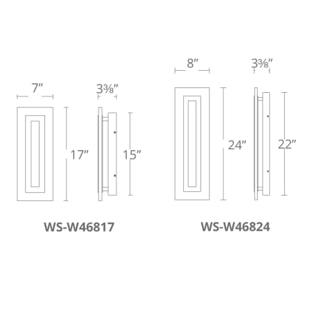 Modern Forms-WS-W46817-Line Drawing