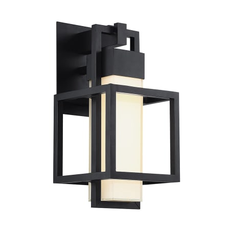 Modern Forms Logic Single Light 16" Tall Integrated LED Outdoor Wall Sconce Black