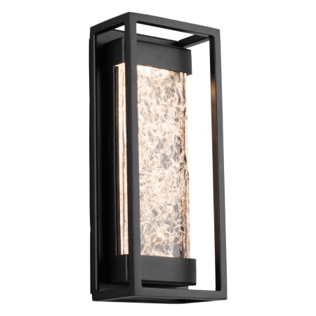 Modern Forms Elyse 12" Tall LED Outdoor Wall Sconce with Unique Art Glass Shade Black