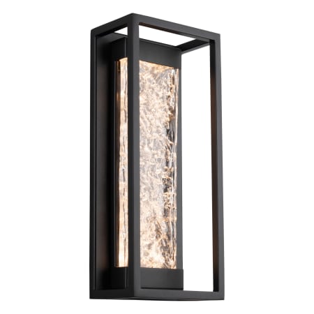 Modern Forms Elyse 17"  Tall LED Outdoor Wall Sconce with Unique Art Glass Shade Black
