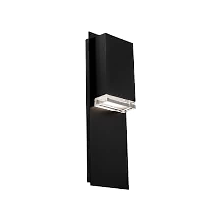 Modern Forms Draped 18" Tall LED Outdoor Wall Sconce Black