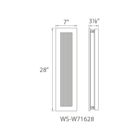 Modern Forms-WS-W71628-Line Drawing