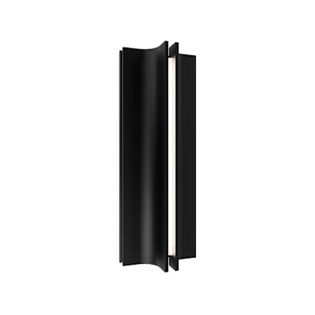 Modern Forms Strait 16" Tall LED Outdoor Wall Sconce - 4000K Black