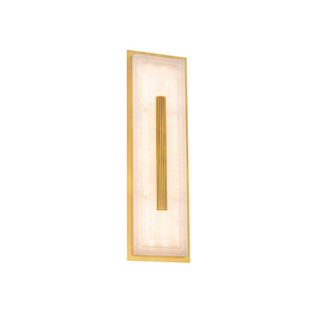 Modern Forms Clarice 19" Tall LED Wall Sconce with Natural Spanish Alabaster Shade Aged Brass