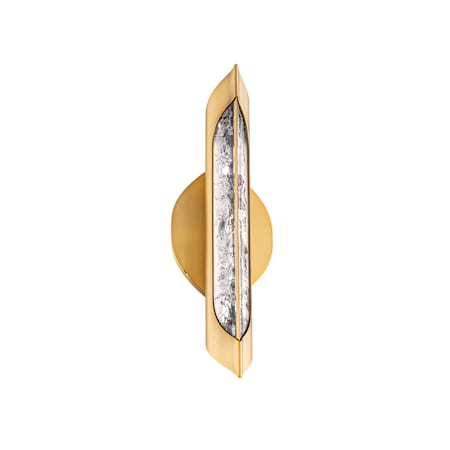 Modern Forms Hadleigh 5" Wide LED Bath Bar with Artisanal Reclaimed K5 Crystal Shade Aged Brass