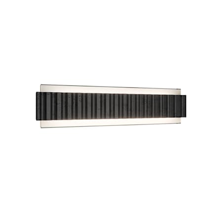 Modern Forms Magnate 2 Light 19" Wide LED Bath Bar with Mitered Glass Shade Basalt Stone / Black