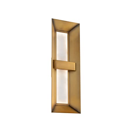 Modern Forms Austen 26" Tall LED Wall Sconce with Natural Jade Stone Shade Aged Brass