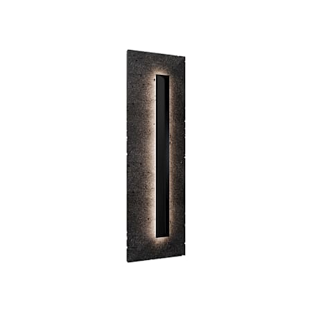 Modern Forms Bell Tower 20" Tall LED Outdoor Wall Sconce Basalt Stone / Black