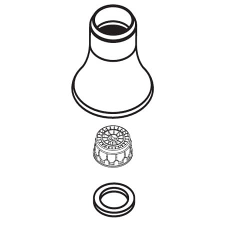 Moen Spray Shroud kit for Bar or Laundry Faucet Brushed Nickel