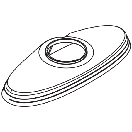 Moen Replacement Deck Plate Kit Brushed Nickel