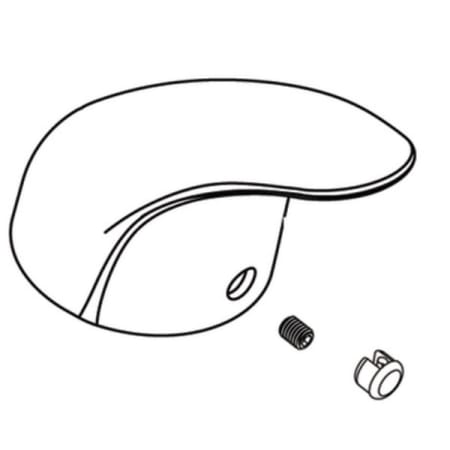 Moen Brushed Lever Handle for 8414 Faucets Brushed Nickel