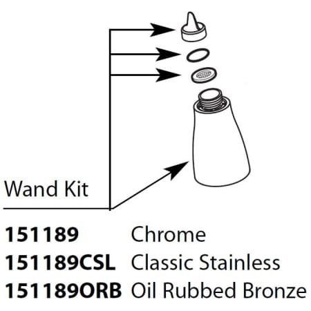 Moen Wand for Single Handle Pull out Kitchen Faucet Chrome