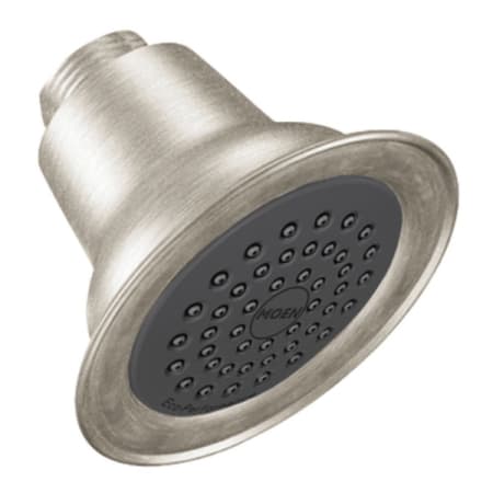 Moen 1.75 GPM Single Function Shower Head from the M-DURA Collection Classic Brushed Nickel