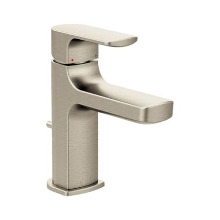 Moen Rizon Single-Handle Low Arc Bathroom Faucet Brushed Nickel
