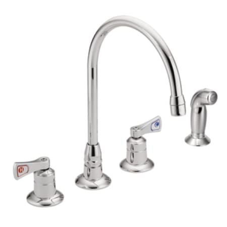 Moen M-DURA Commercial Kitchen Faucet - Includes Side Spray Chrome