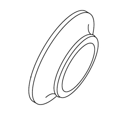 Moen Handle Escutcheon for Butler Faucet Polished Brass