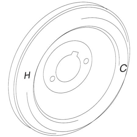Moen Replacement Escutcheon Only Brushed Nickel