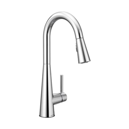 Moen Sleek 1.5 GPM Single Hole Pull Down Kitchen Faucet - Includes Escutcheon Chrome