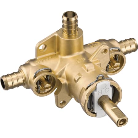 Moen M-Pact 3 Port Posi-Temp 1/2" Crimp Ring PEX Connection Pressure Balancing Rough-In Valve with Stops N/A