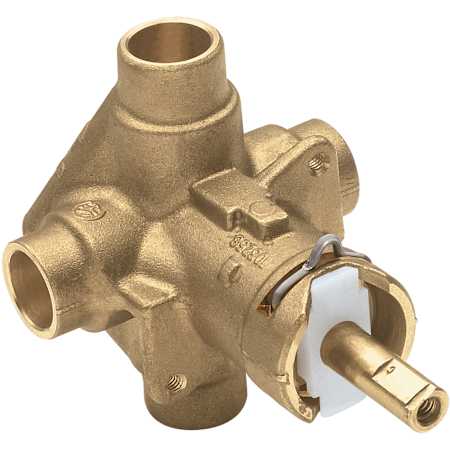 Moen 1/2 Inch Sweat (Copper-to-Copper) Posi-Temp Pressure Balancing Rough-In Valve (No Stops) N/A