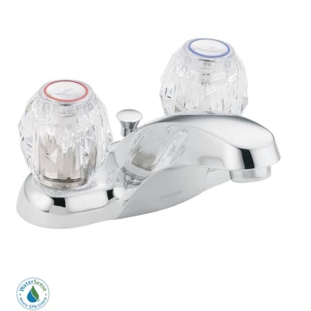 Moen Double Handle Centerset Bathroom Faucet with from the Chateau Collection (Valve Included) Chrome