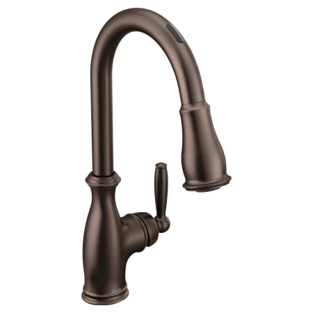 Moen Brantford Smart Faucet 1.5 GPM Single Hole Pull Down Kitchen Faucet with Voice Control Oil Rubbed Bronze