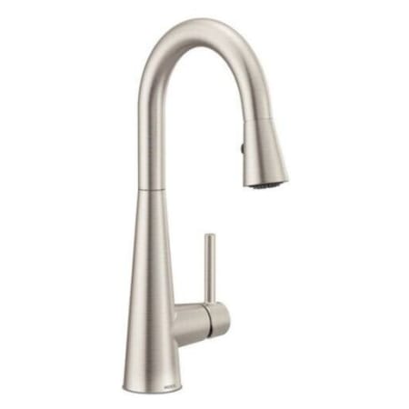 Moen Sleek 1.5 GPM Single Hole Pull Down Bar Faucet Spot Resist Stainless