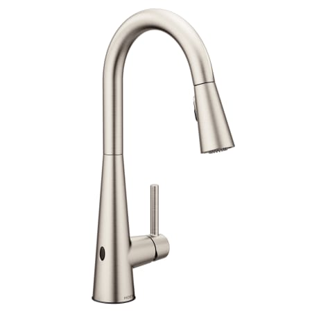 Moen Sleek 1.5 GPM Single Hole Pull Down Kitchen Faucet with MotionSense Spot Resist Stainless