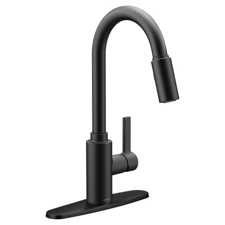 Moen Genta LX Pull-Down Spray Kitchen Faucet with PowerClean Technology Matte Black