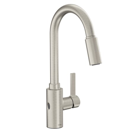 Moen Genta LX 1.5 GPM Single Hole Pull Down Kitchen Faucet with MotionSense Spot Resist Stainless