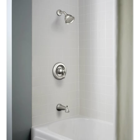 Moen-82008-Installed Tub and Shower in Spot Resist Brushed Nickel