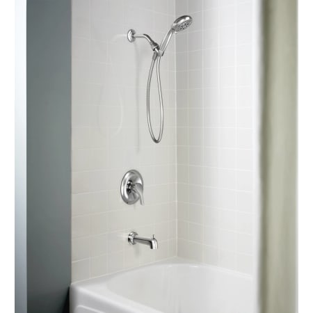 Moen-82733-Installed Tub and Shower in Chrome