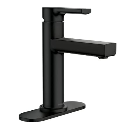 Moen 1.2 GPM One Handle High Arc Bathroom Faucet Black