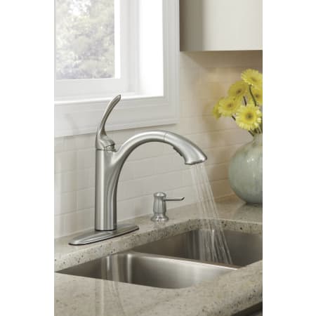 Faucet in Use