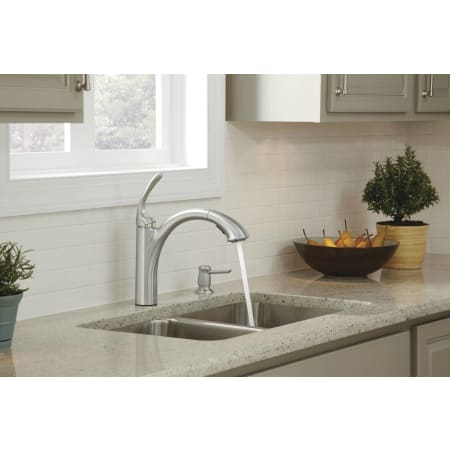 Faucet in Use