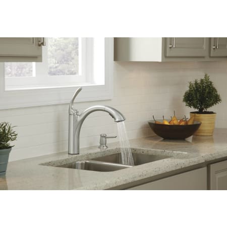 Faucet in Use